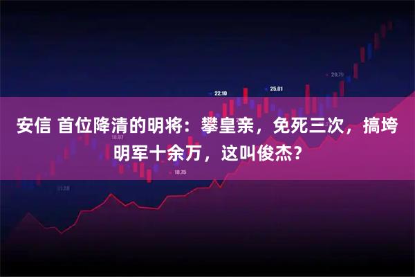 安信 首位降清的明将：攀皇亲，免死三次，搞垮明军十余万，这叫俊杰？