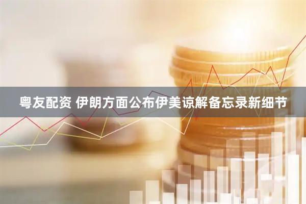 粤友配资 伊朗方面公布伊美谅解备忘录新细节